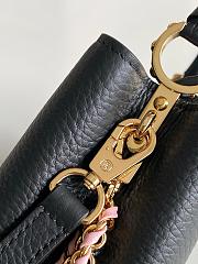 LV Capucines Mini Taurillon Leather Black M29439 - 21x14x8cm - 5
