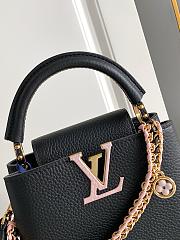 LV Capucines Mini Taurillon Leather Black M29439 - 21x14x8cm - 2