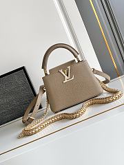 LV Capucines Mini Taurillon Leather Galet M29440 - 21x14x8cm - 1