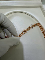 Tiffany HardWear Graduated Link Necklace in Rose Gold with Pavé Diamonds - 2
