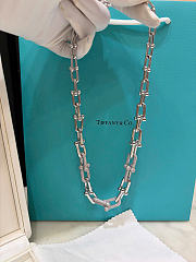 Tiffany HardWear Graduated Link Necklace in White Gold with Pavé Diamonds - 2