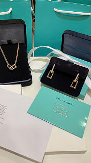 Tiffany HardWear Large Double Link Pendant in Rose Gold with Pavé Diamonds - 5