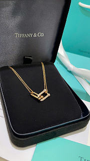 Tiffany HardWear Large Double Link Pendant in Rose Gold with Pavé Diamonds - 3