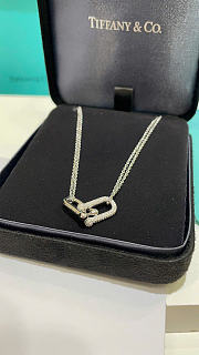 Tiffany HardWear Large Double Link Pendant in White Gold with Pavé Diamonds - 6