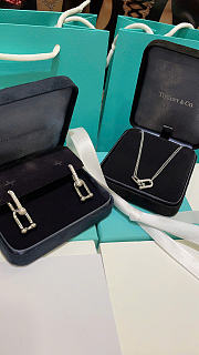 Tiffany HardWear Large Double Link Pendant in White Gold with Pavé Diamonds - 5