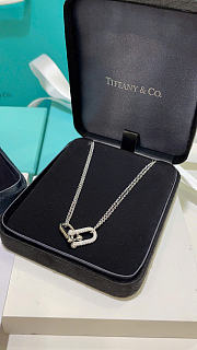 Tiffany HardWear Large Double Link Pendant in White Gold with Pavé Diamonds - 4