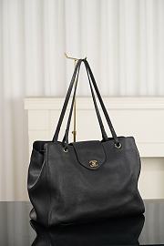 Chanel Large Shopping Bag Grained Calfskin & Gold-Tone Metal Black AS6245 - 46x36x20cm - 6