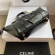Celine Small Luggage In Niloticus Crocodile Black - 24x15.5x11cm - 3