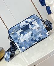LV Trio Messenger Damoflage Canvas Indigo Blue M28601 - 25x18.5x7cm - 1