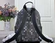 LV Discovery Backpack PM  Damoflage Canvas Black M28789 - 29x38x20cm - 5