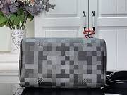 LV Speedy 30 Bandouliere Damoflage Canvas Black M28977 - 30x21x17cm - 4