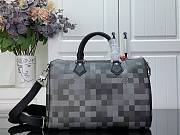 LV Speedy 30 Bandouliere Damoflage Canvas Black M28977 - 30x21x17cm - 3