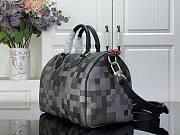 LV Speedy 30 Bandouliere Damoflage Canvas Black M28977 - 30x21x17cm - 2