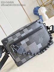 LV Mini Soft Trunk Damoflage Canvas Black M14922 - 18.5x13x8cm - 2
