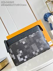 LV Pochette Voyage Souple Pouch Damoflage Canvas Black M14926 - 33.5x26x5.5cm - 4