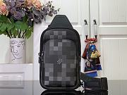LV Avenue Slingbag Damoflage Canvas Black M14953 - 31x20x10cm - 3