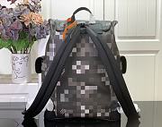 LV Christopher MM Damoflage Canvas Black M14952 - 44x38x12.5cm - 5