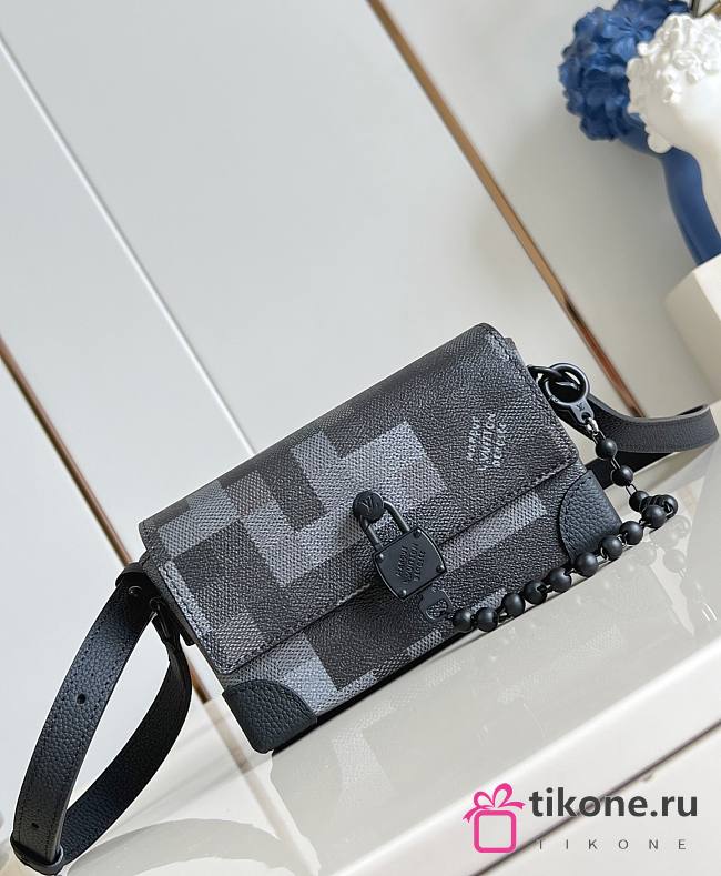 LV Steamer Wearable Wallet Damoflage Canvas Black M14923 - 18x11x6.5cm - 1