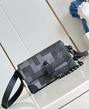 LV Steamer Wearable Wallet Damoflage Canvas Black M14923 - 18x11x6.5cm - 1