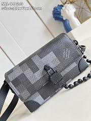 LV Steamer Wearable Wallet Damoflage Canvas Black M14923 - 18x11x6.5cm - 6