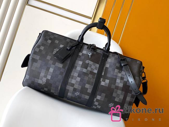 LV Keepall Bandouliere 50 Damoflage Canvas Black M14957 - 50x29x23cm - 1