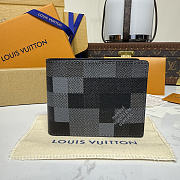 LV Slender Wallet Damoflage Canvas Black M14927 - 11x8.5x2cm - 4