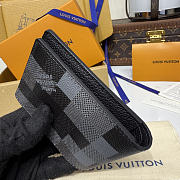 LV Slender Wallet Damoflage Canvas Black M14927 - 11x8.5x2cm - 3