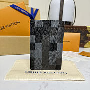 LV Pocket Organizer Damoflage Canvas Black M14928 - 7.5x11x1cm - 6