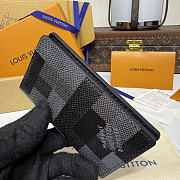 LV Pocket Organizer Damoflage Canvas Black M14928 - 7.5x11x1cm - 3