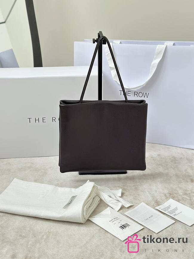 The Row Cecily Leather Tote Brown - 22x4x17.5cm - 1