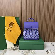Goyard Alpin Mini Backpack Multicoloured Blueberry Purple - 23x19x9.5cm - 1