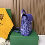 Goyard Alpin Mini Backpack Multicoloured Blueberry Purple - 23x19x9.5cm - 5