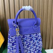 Goyard Alpin Mini Backpack Multicoloured Blueberry Purple - 23x19x9.5cm - 2
