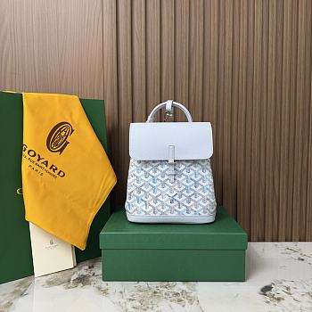 Goyard Alpin Mini Backpack Multicoloured Polar Blue - 23x19x9.5cm