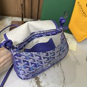 Goyard Plumet Pouch-Wallet Multicoloured Blueberry Purple - 20.5x2.5x14cm - 6