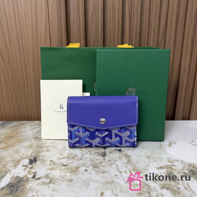Goyard Saint-Gabriel Wallet Multicoloured Blueberry Purple - 12x2.5x9.3cm - 1