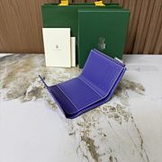 Goyard Saint-Gabriel Wallet Multicoloured Blueberry Purple - 12x2.5x9.3cm - 5