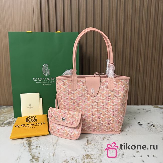 Goyard Anjou Mini Bag Multicoloured Powder Pink - 19.5x9x19.5cm - 1