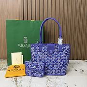 Goyard Anjou Mini Bag Multicoloured Blueberry Purple - 19.5x9x19.5cm - 1