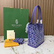 Goyard Anjou Mini Bag Multicoloured Blueberry Purple - 19.5x9x19.5cm - 6
