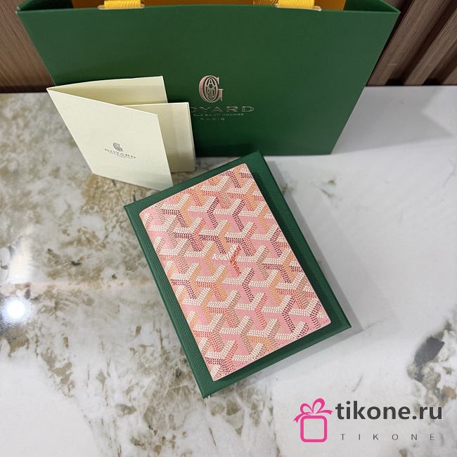 Goyard Grenelle Passport Cover Multicoloured Powder Pink - 14x10x1.5cm - 1