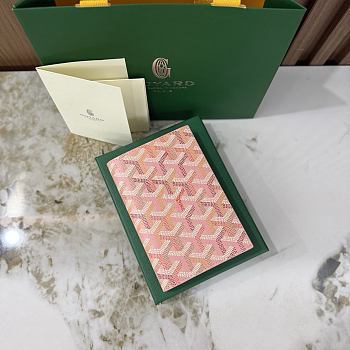 Goyard Grenelle Passport Cover Multicoloured Powder Pink - 14x10x1.5cm