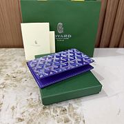 Goyard Grenelle Passport Cover Multicoloured Blueberry Purple - 14x10x1.5cm - 2