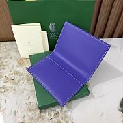 Goyard Grenelle Passport Cover Multicoloured Blueberry Purple - 14x10x1.5cm - 5