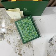Goyard Grenelle Passport Cover Multicoloured Meadow Green - 14x10x1.5cm - 1