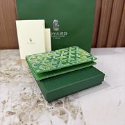Goyard Grenelle Passport Cover Multicoloured Meadow Green - 14x10x1.5cm - 4