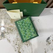 Goyard Grenelle Passport Cover Multicoloured Meadow Green - 14x10x1.5cm - 2