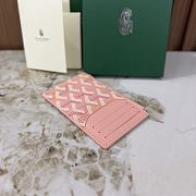 Goyard Bourbon Zipped Card Holder Multicoloured Powder Pink - 12.5x1x8.4cm - 6