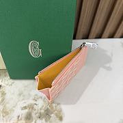 Goyard Bourbon Zipped Card Holder Multicoloured Powder Pink - 12.5x1x8.4cm - 4