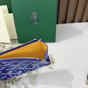 Goyard Bourbon Zipped Card Holder Multicoloured Blueberry Purple - 12.5x1x8.4cm - 3